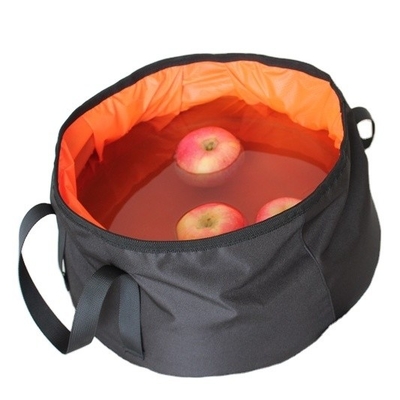 Outdoor Camping Hiking Travelling 10L Portable Folding Basin with 300D Oxford Cloth