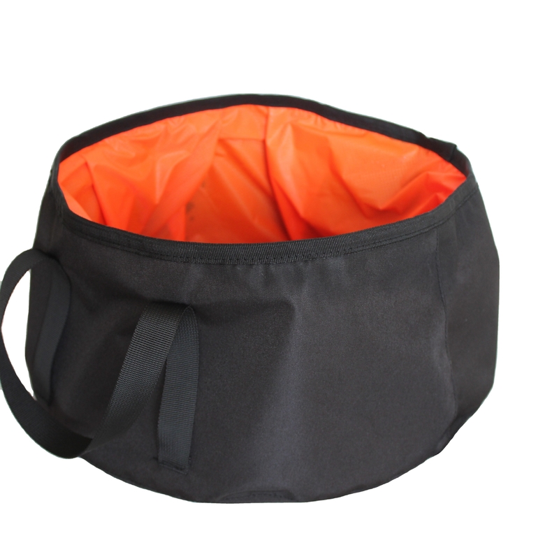 Outdoor Camping Hiking Travelling 10L Portable Folding Basin with 300D Oxford Cloth